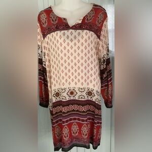 Henna brand tunic style boho dress NWOT